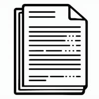 a document symbol on white background